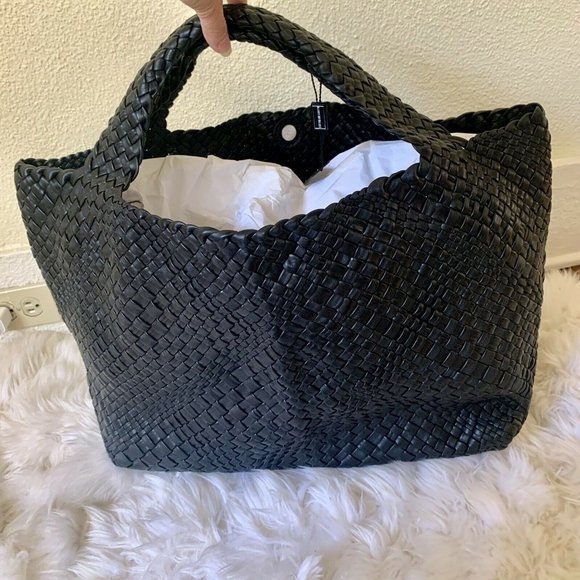 falor woven leather bag